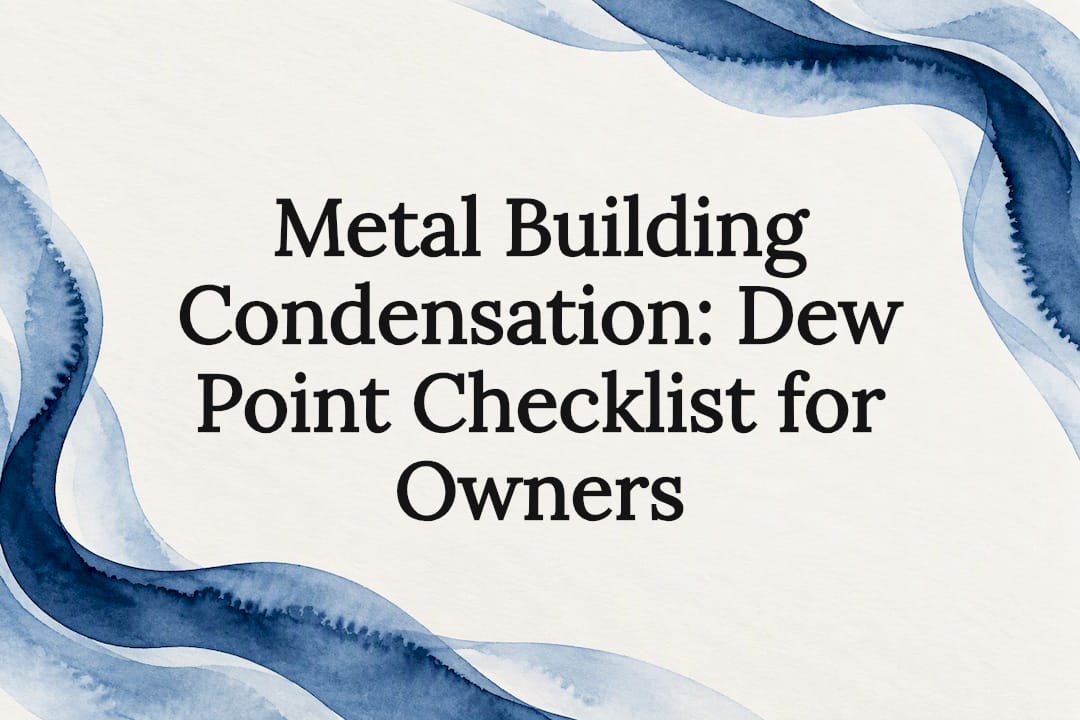 Watercolor frame around condensation checklist title