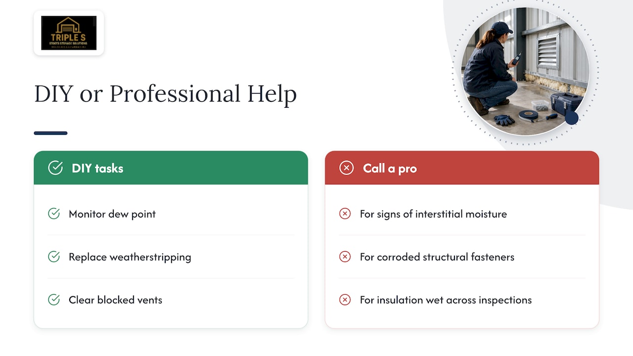 When to Handle It Yourself and When to Call a Professional — overview diagram