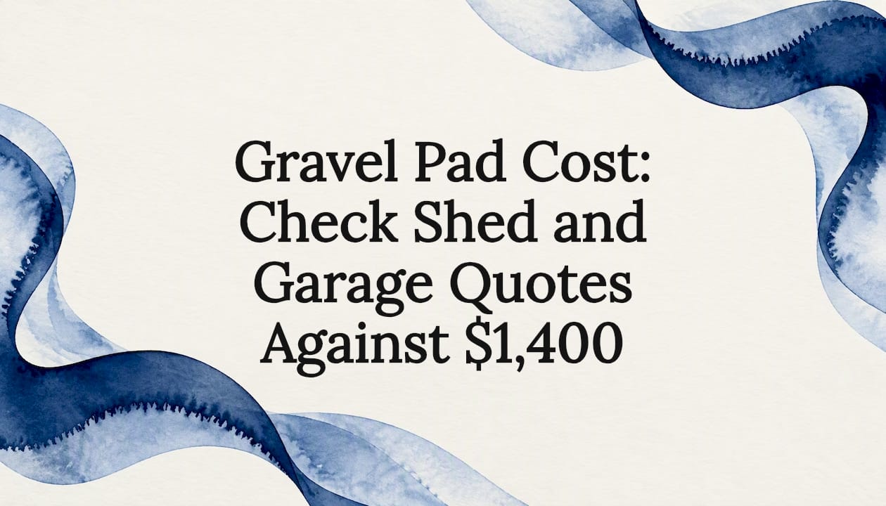 Decorative watercolor frame for gravel pad cost